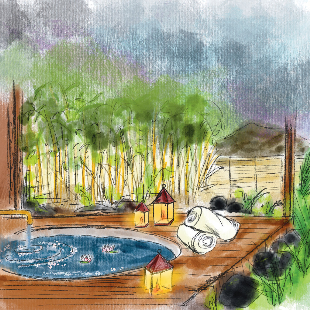 Large Jar | Oriental Spa – Bamboo & White Lily