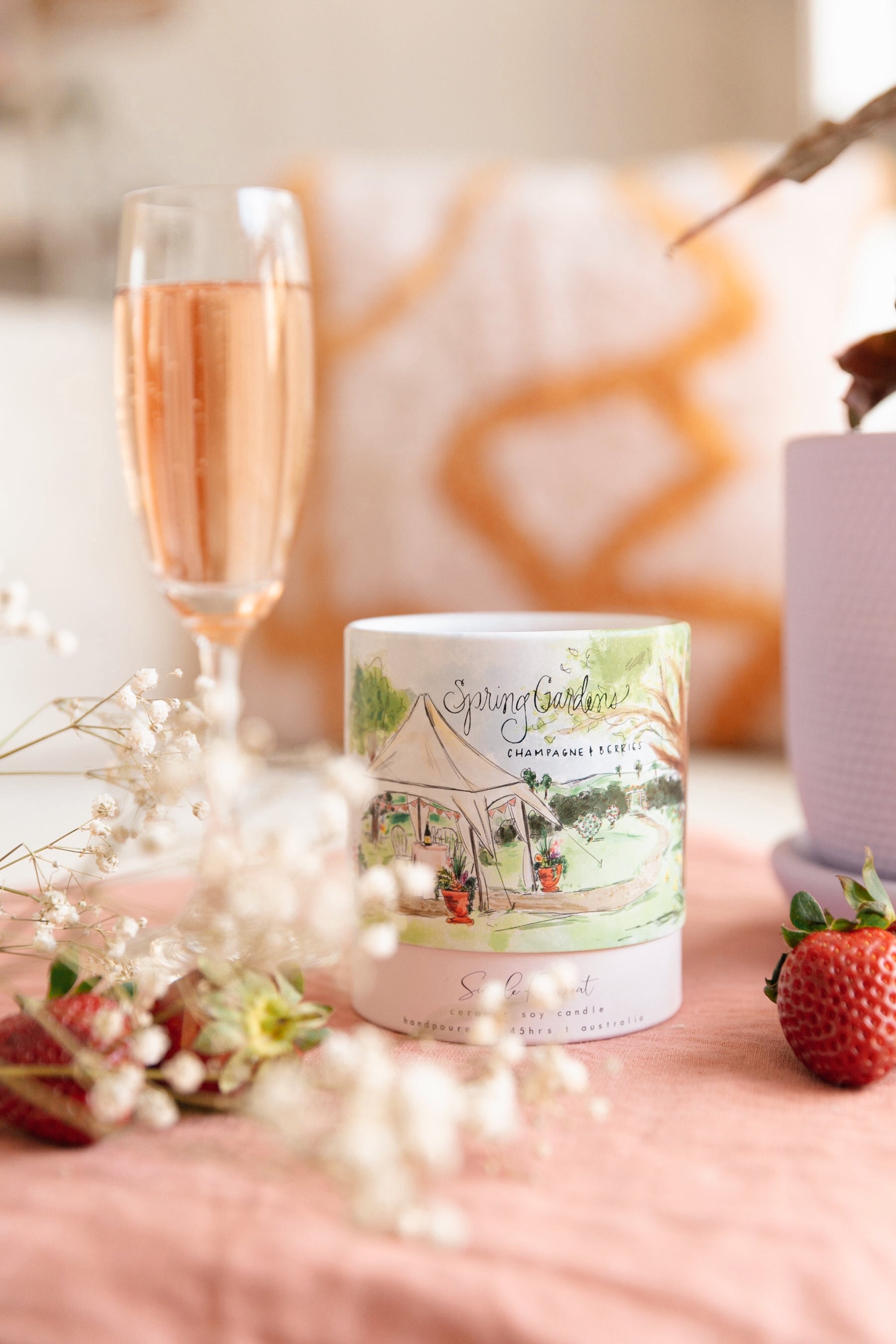 Large Jar | Spring Gardens - Champagne & Berries