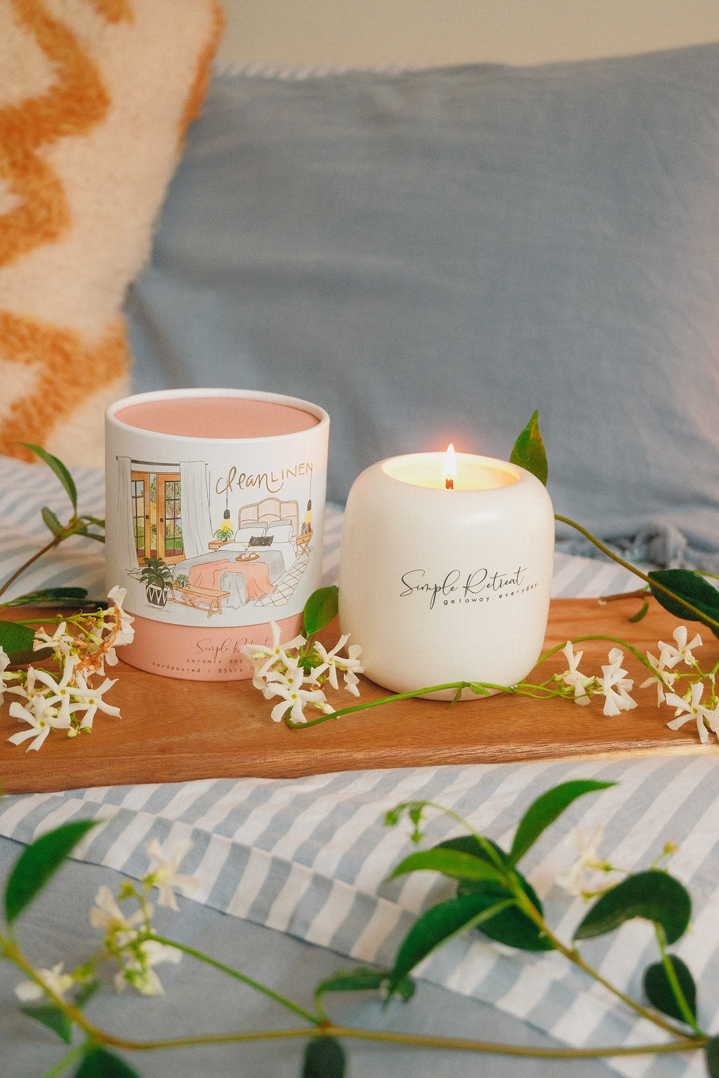 Large Candle | Clean Linen