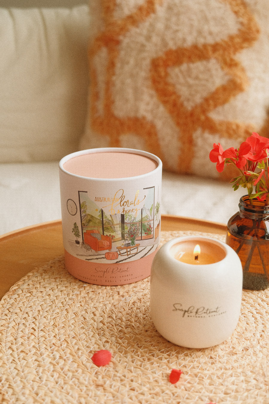 Medium Candle | Australian Florals and Honey