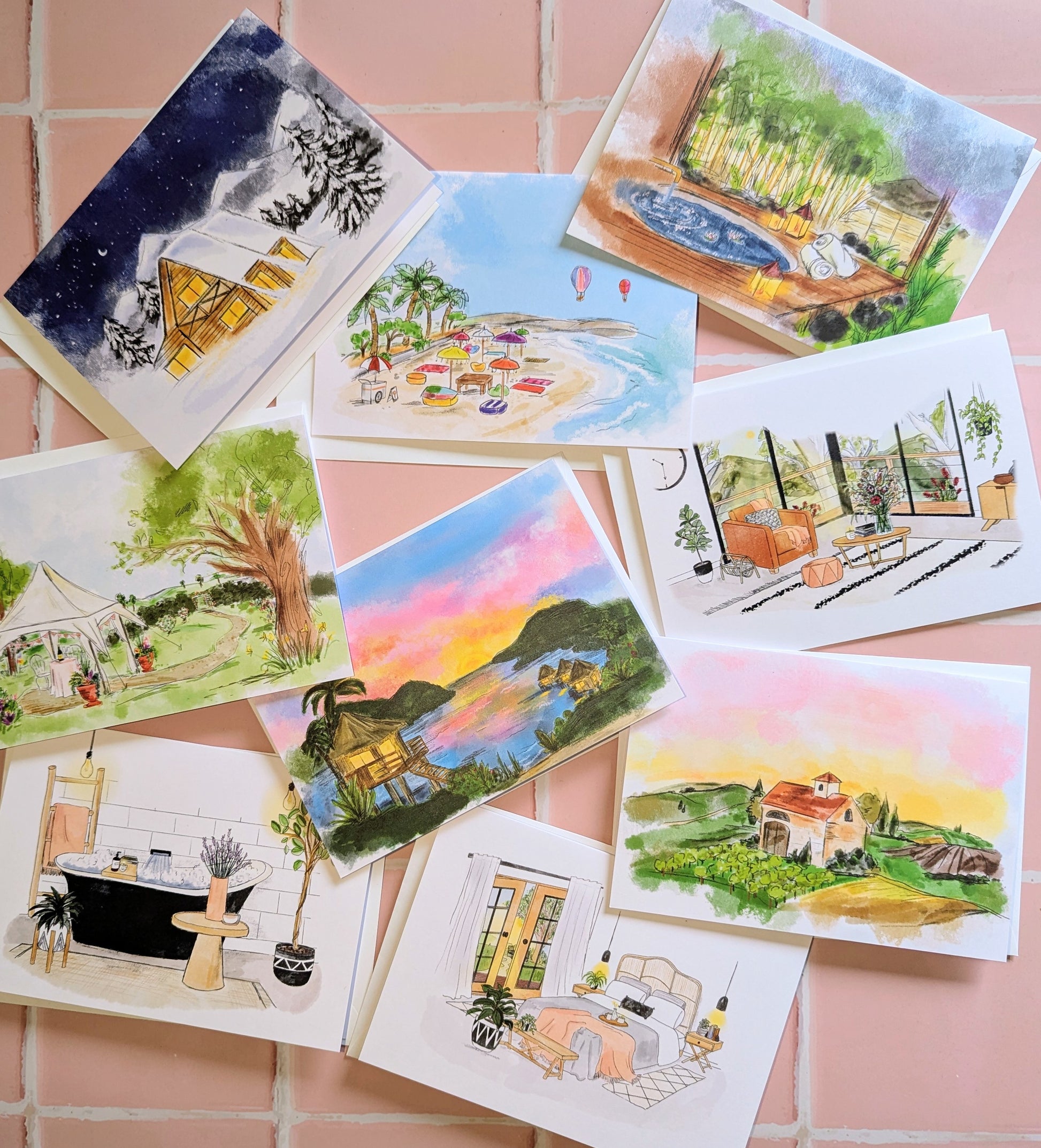 Signature Note Cards - Set of 9