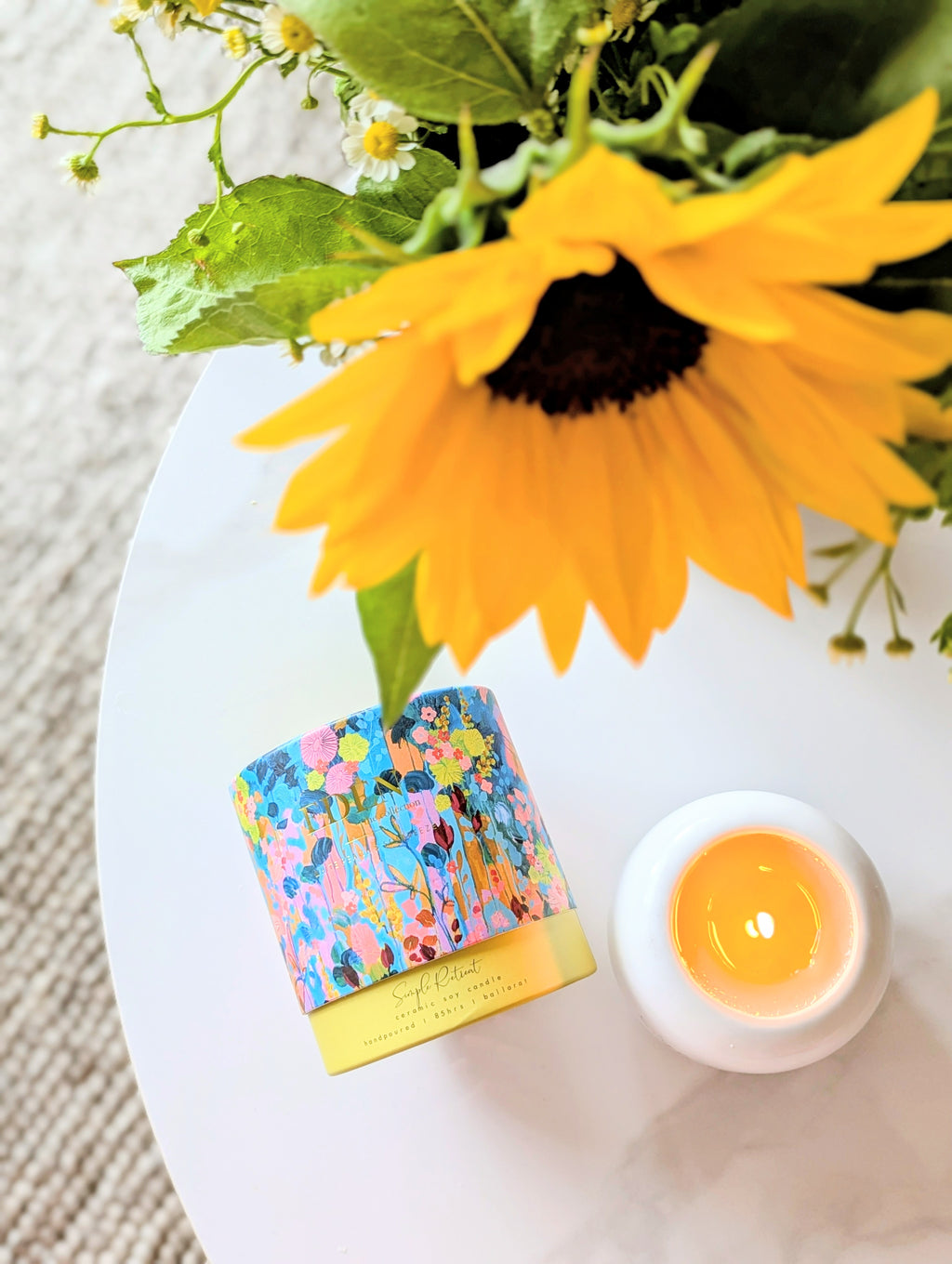 Large Candle | White Peach a& Seabreeze