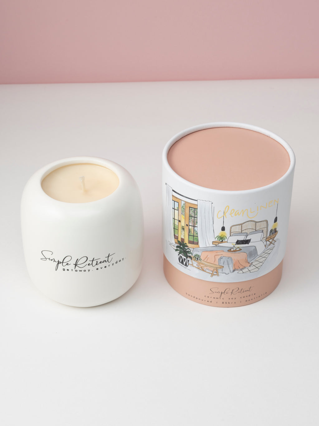 Medium Candle | Clean Linen