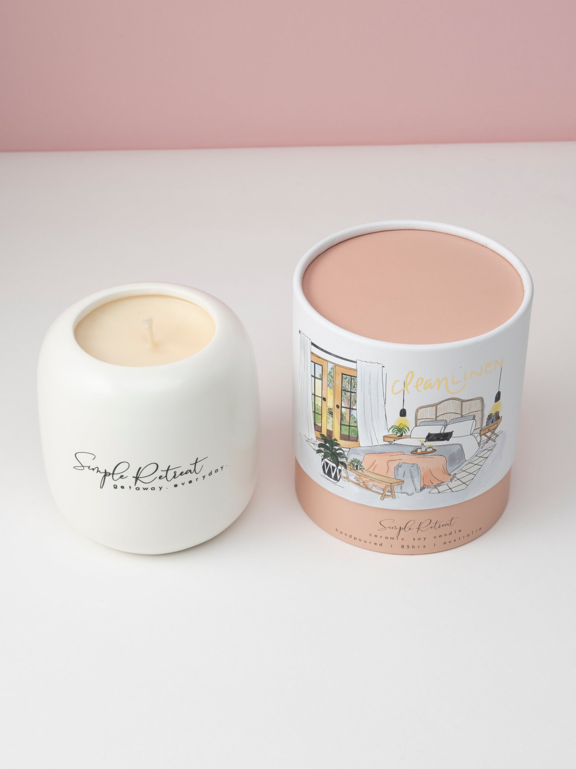 Large Candle | Clean Linen