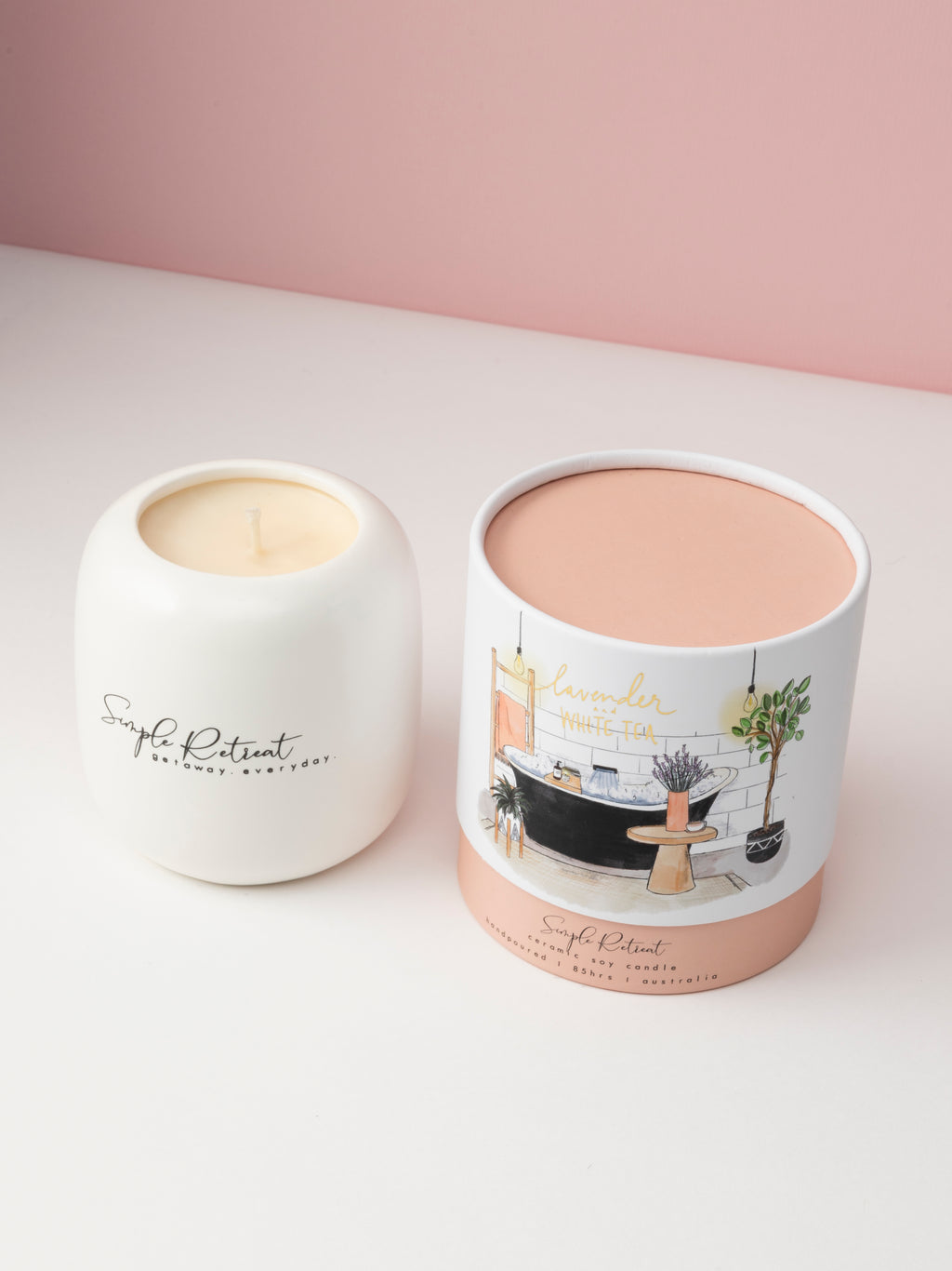 Large Candle | Lavender & White Tea