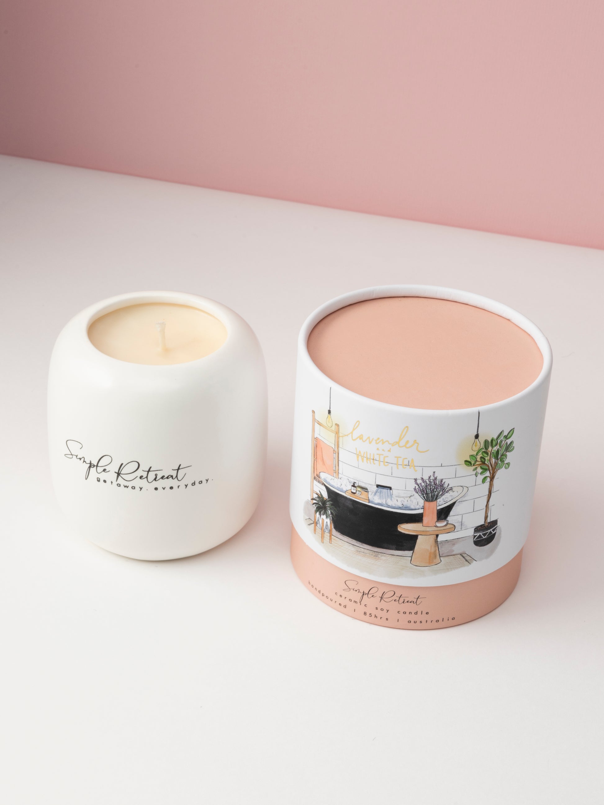 Large Candle | Lavender & White Tea