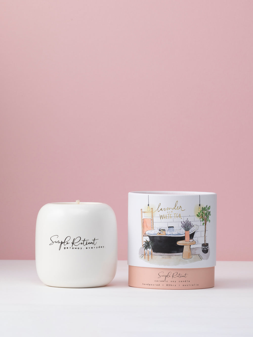 Large Candle | Lavender & White Tea