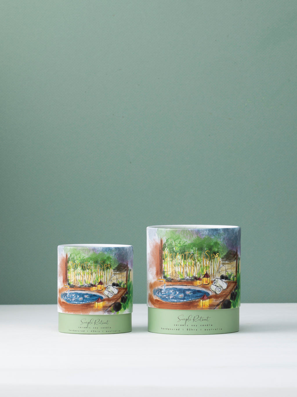 Medium Candle | Oriental Spa – Bamboo & White Lily