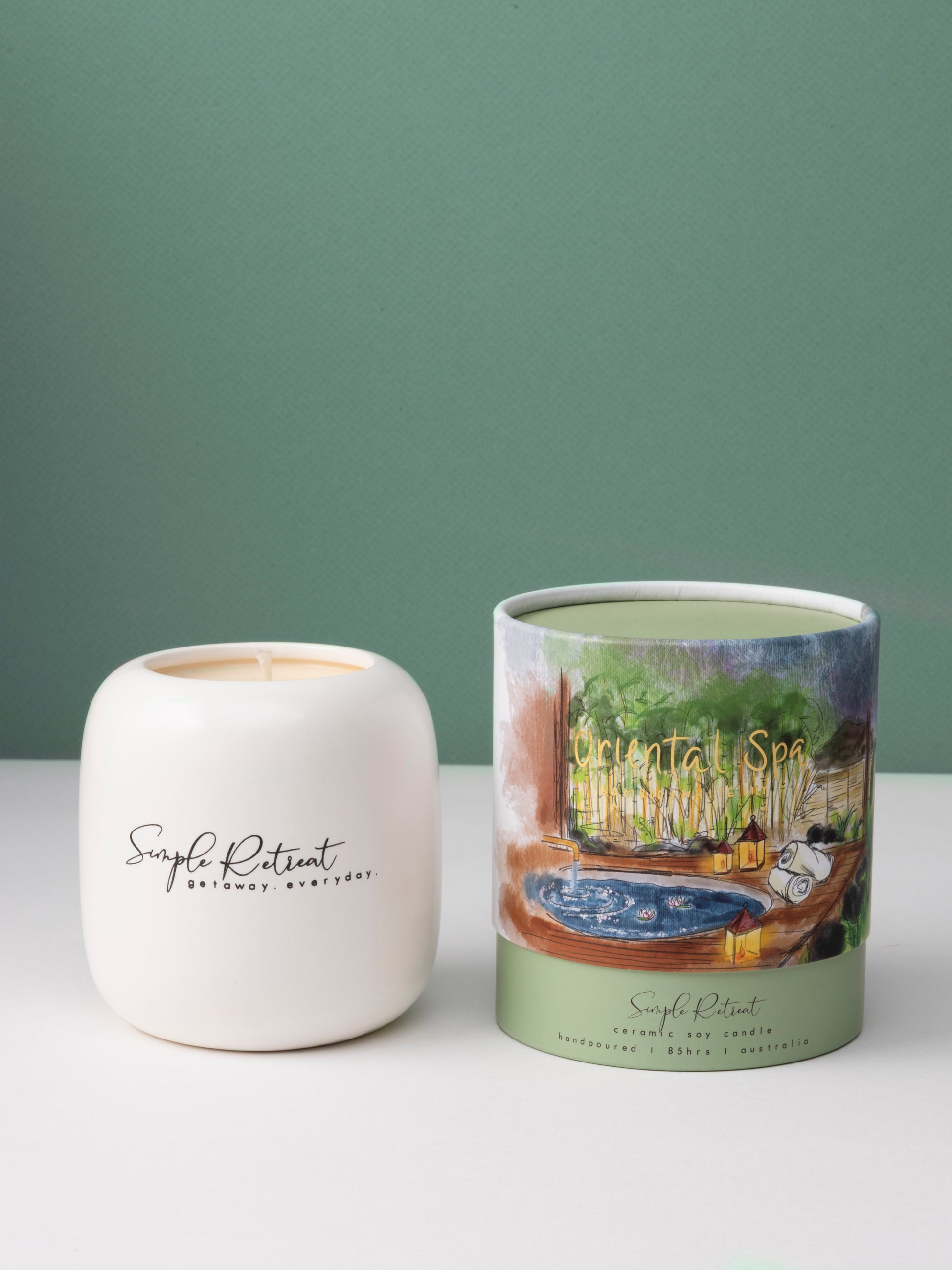 Medium Candle | Oriental Spa – Bamboo & White Lily