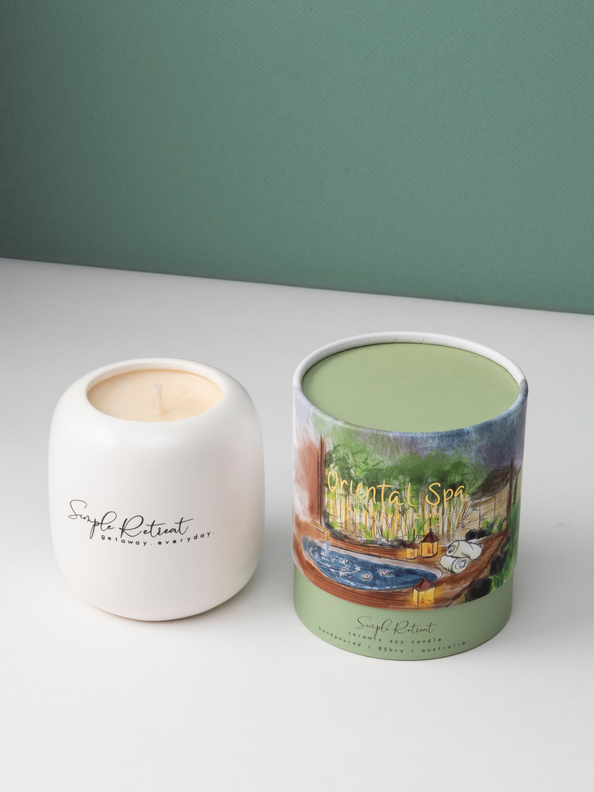 Large Candle | Oriental Spa – Bamboo & White Lily