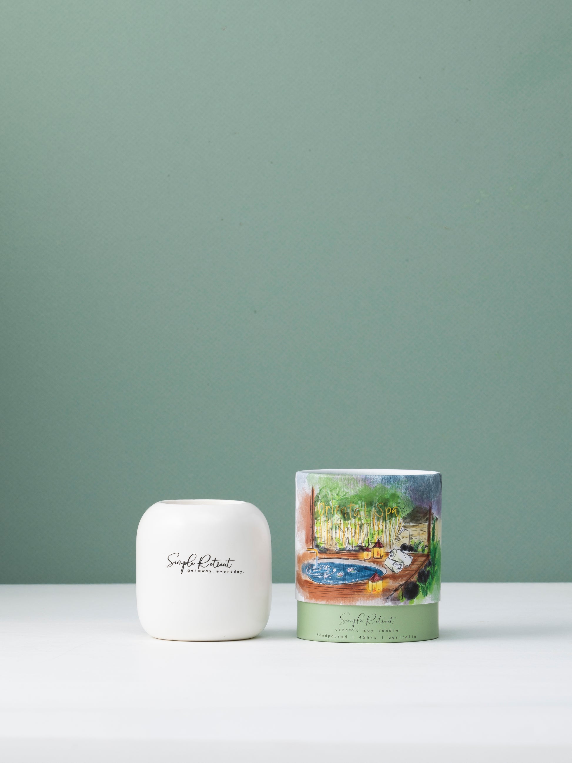 Medium Candle | Oriental Spa – Bamboo & White Lily