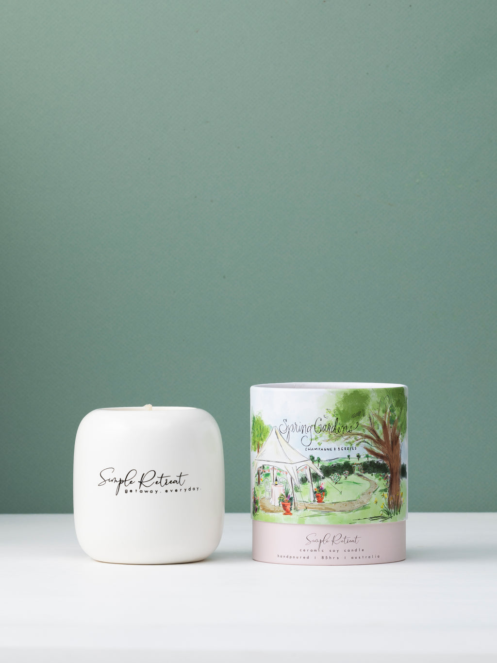 Large Candle | Spring Gardens - Champagne & Berries