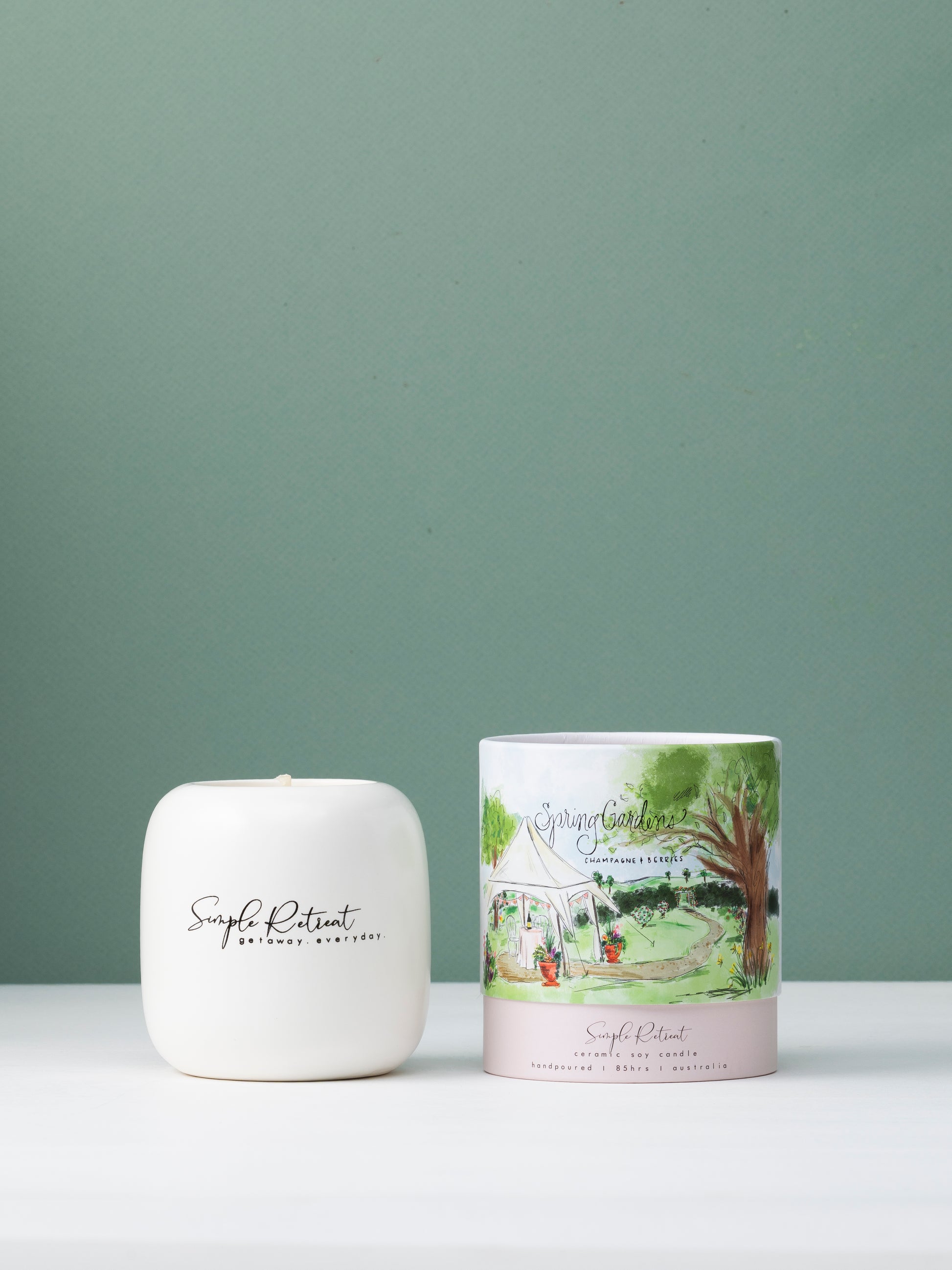 Large Candle | Spring Gardens - Champagne & Berries
