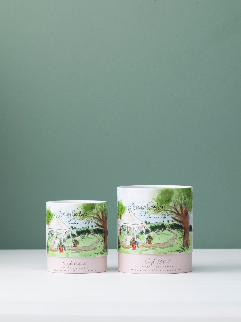 Medium Candle | Spring Gardens - Champagne & Berries