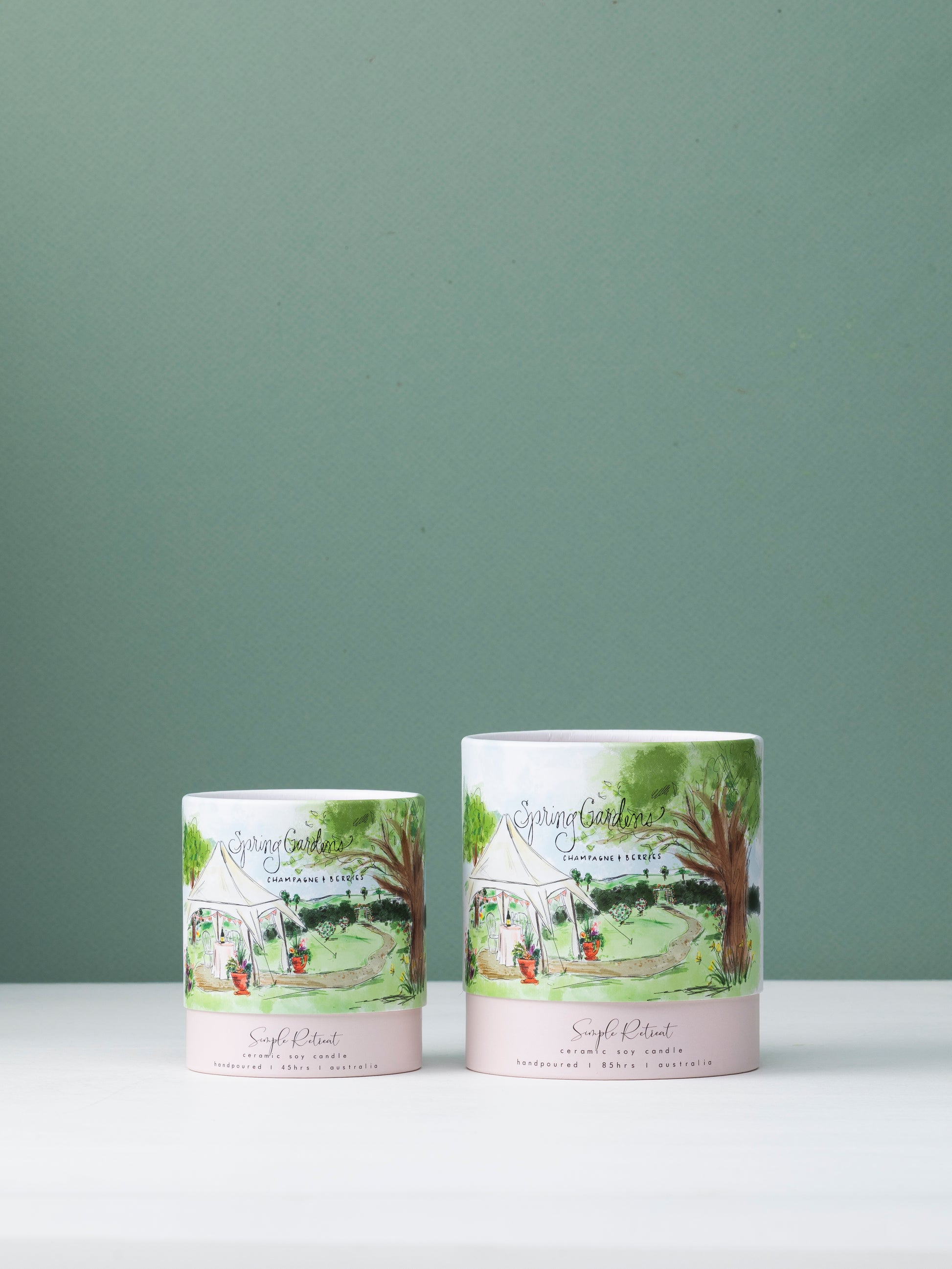 Large Candle | Spring Gardens - Champagne & Berries