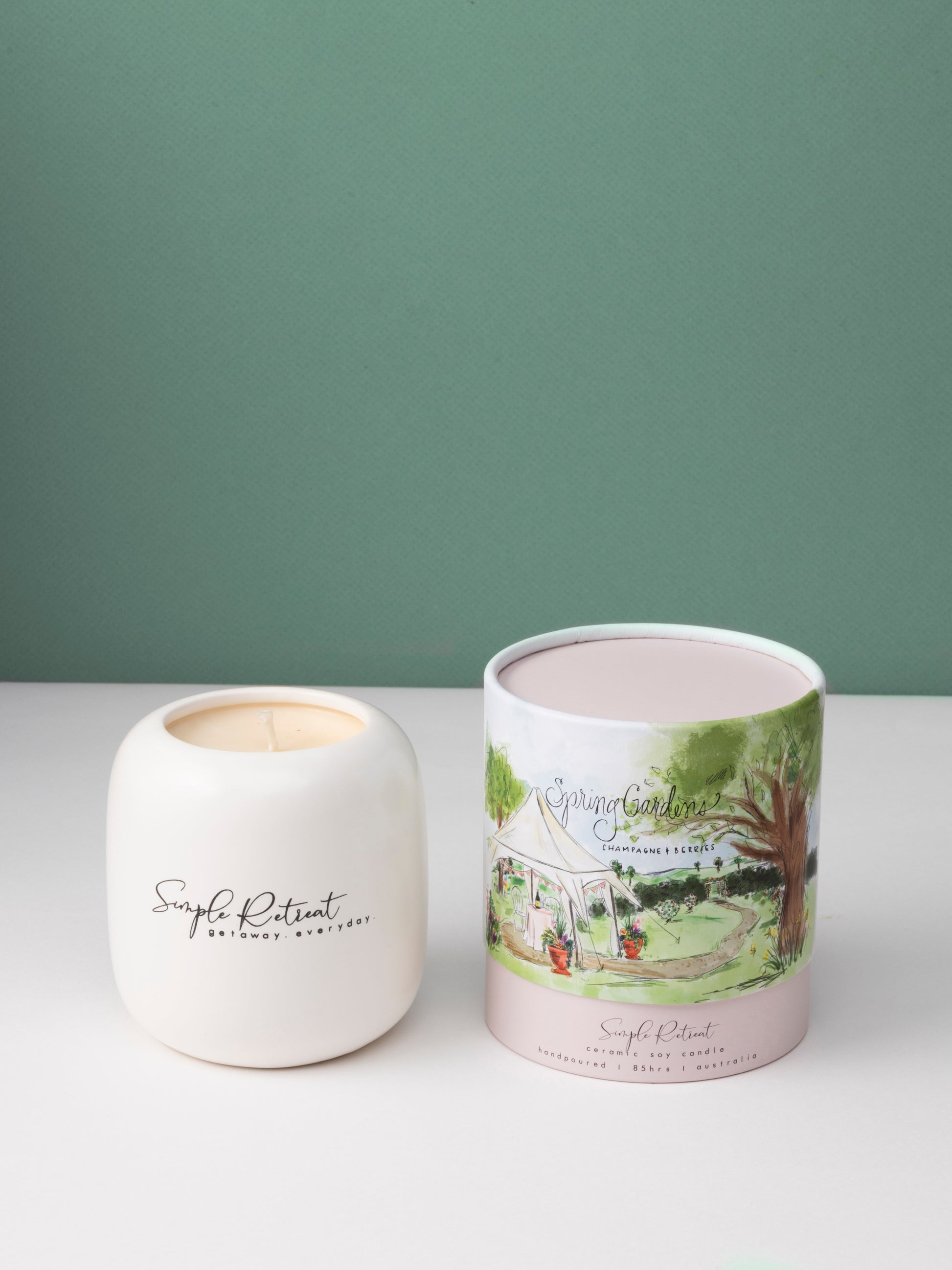 Large Candle | Spring Gardens - Champagne & Berries