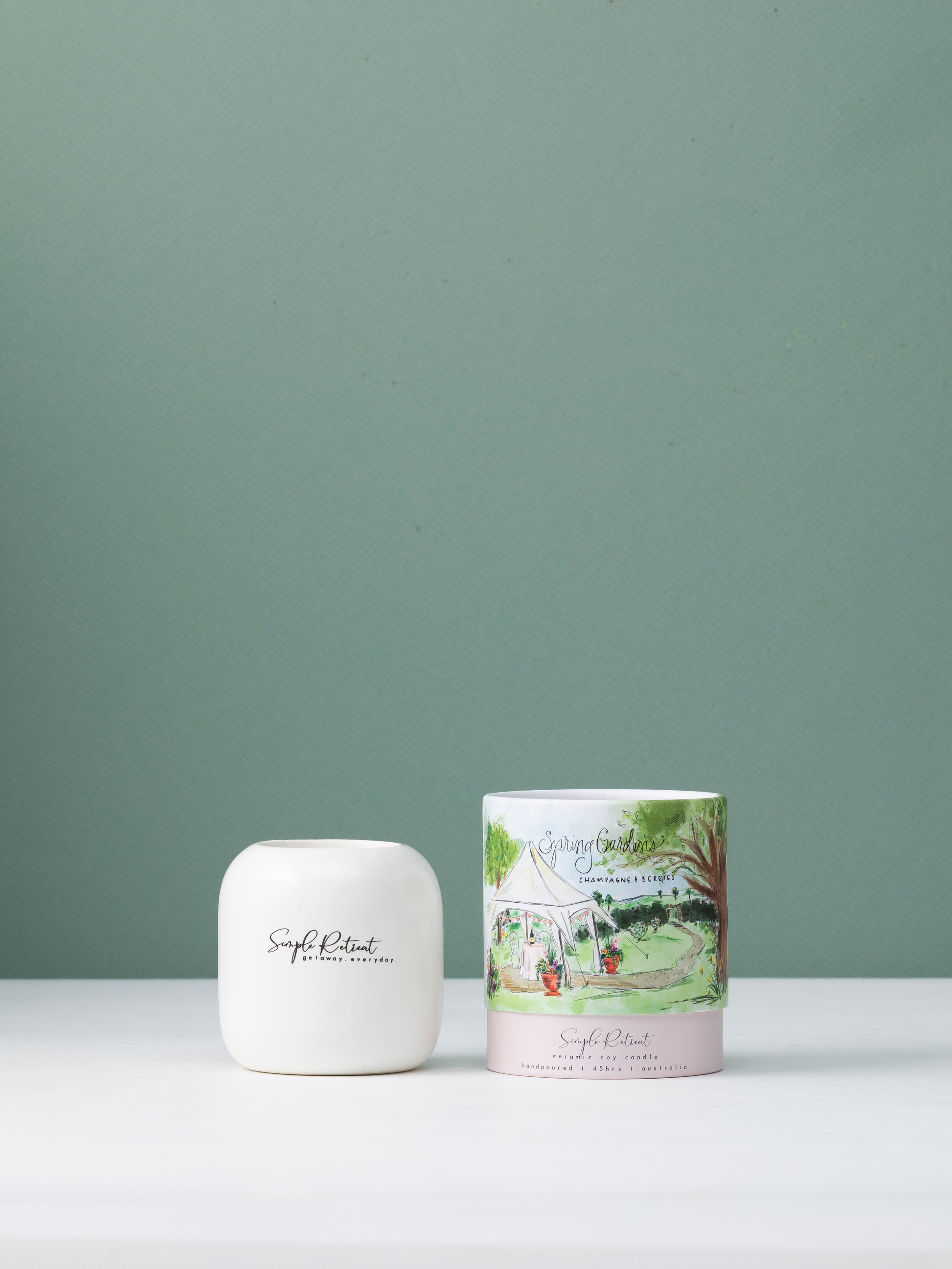 Medium Candle | Spring Gardens - Champagne & Berries