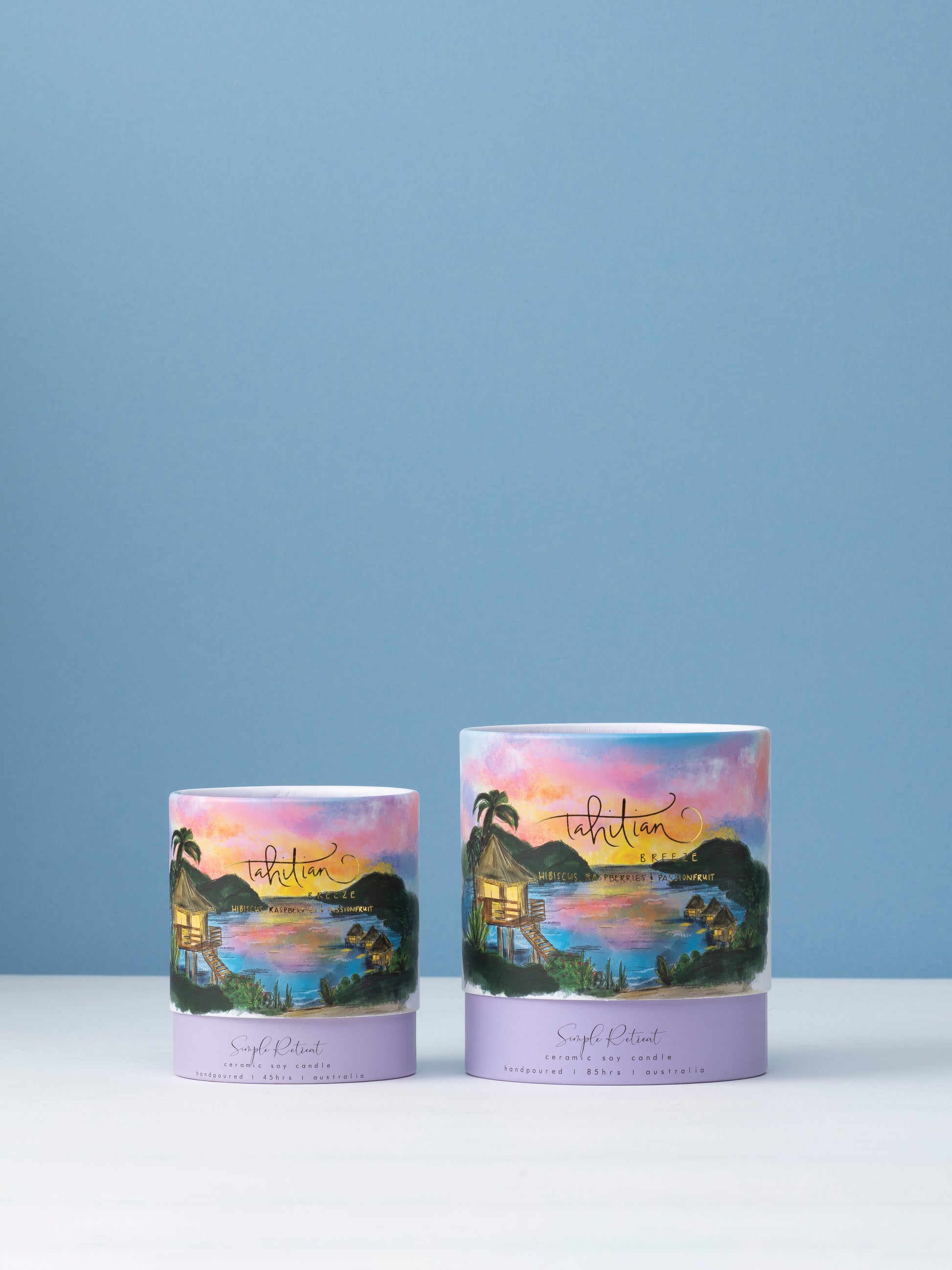 Large Candle | Tahitian Breeze – Hibiscus, Raspberries & Passionfruit