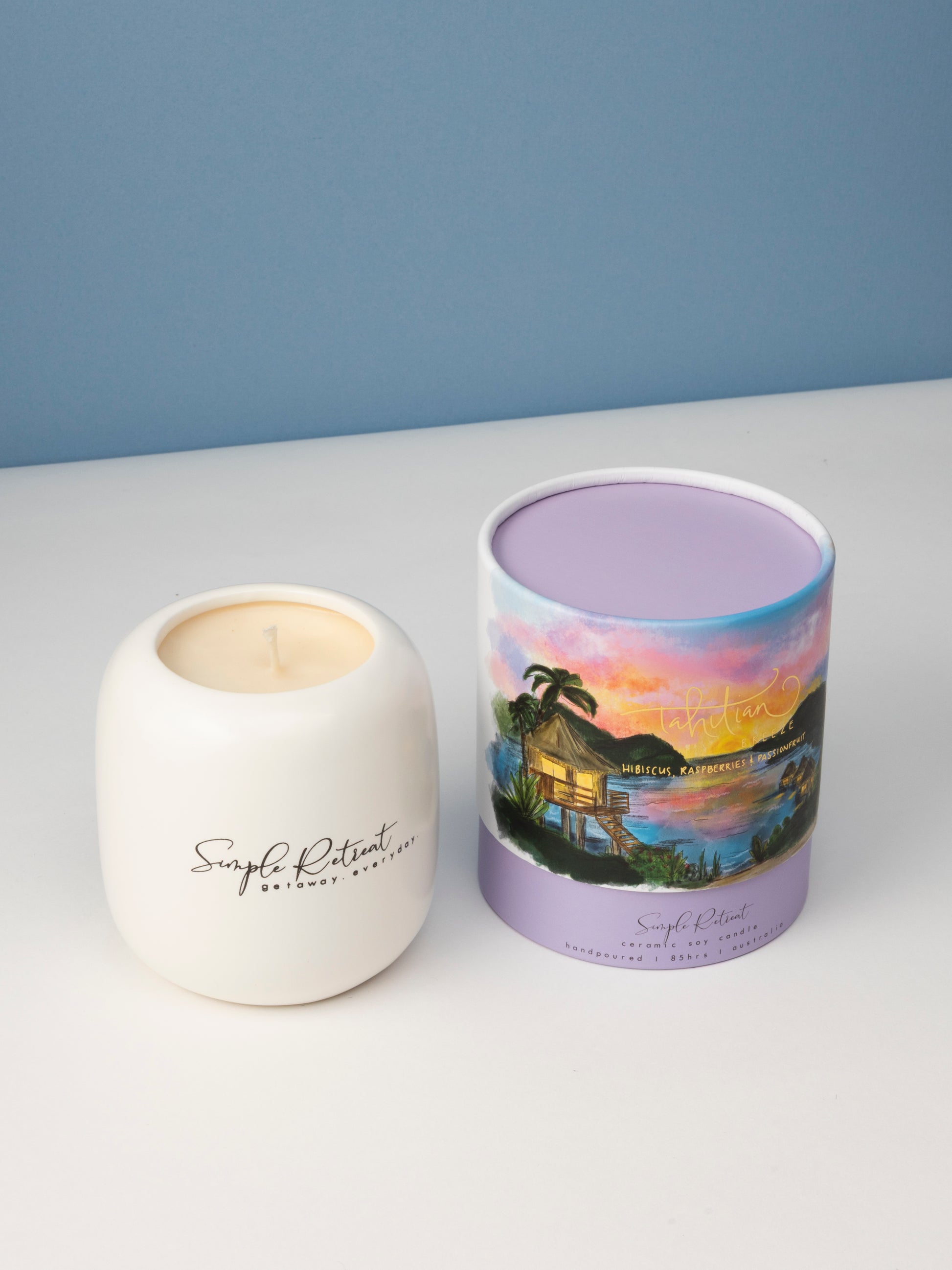 Medium Candle | Tahitian Breeze – Hibiscus, Raspberries & Passionfruit