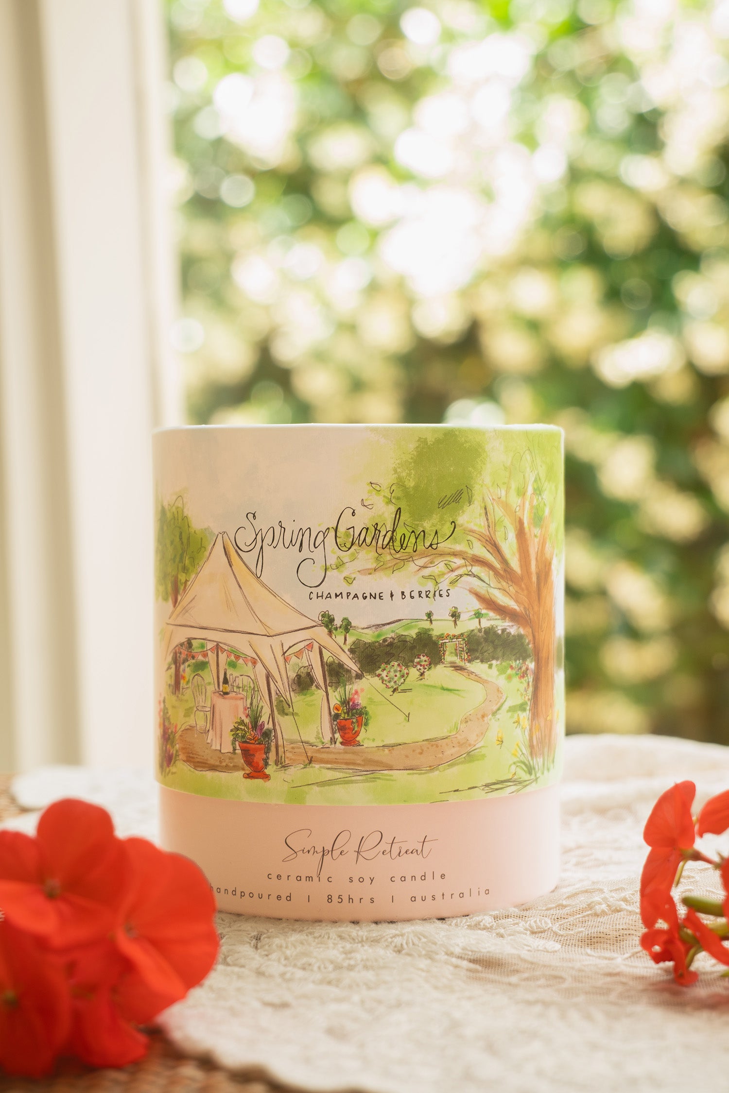 Medium Gift Box | Spring Gardens - Champagne & Berries