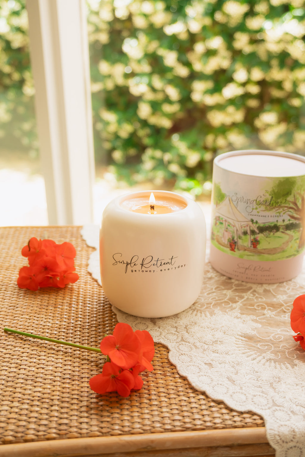 Large Candle | Spring Gardens - Champagne & Berries