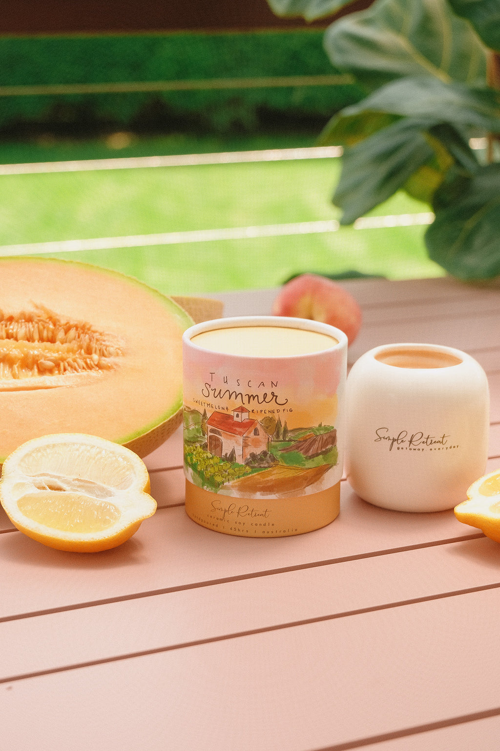 Medium Candle | Tuscan Summer – Sweet Melon & Ripened Fig