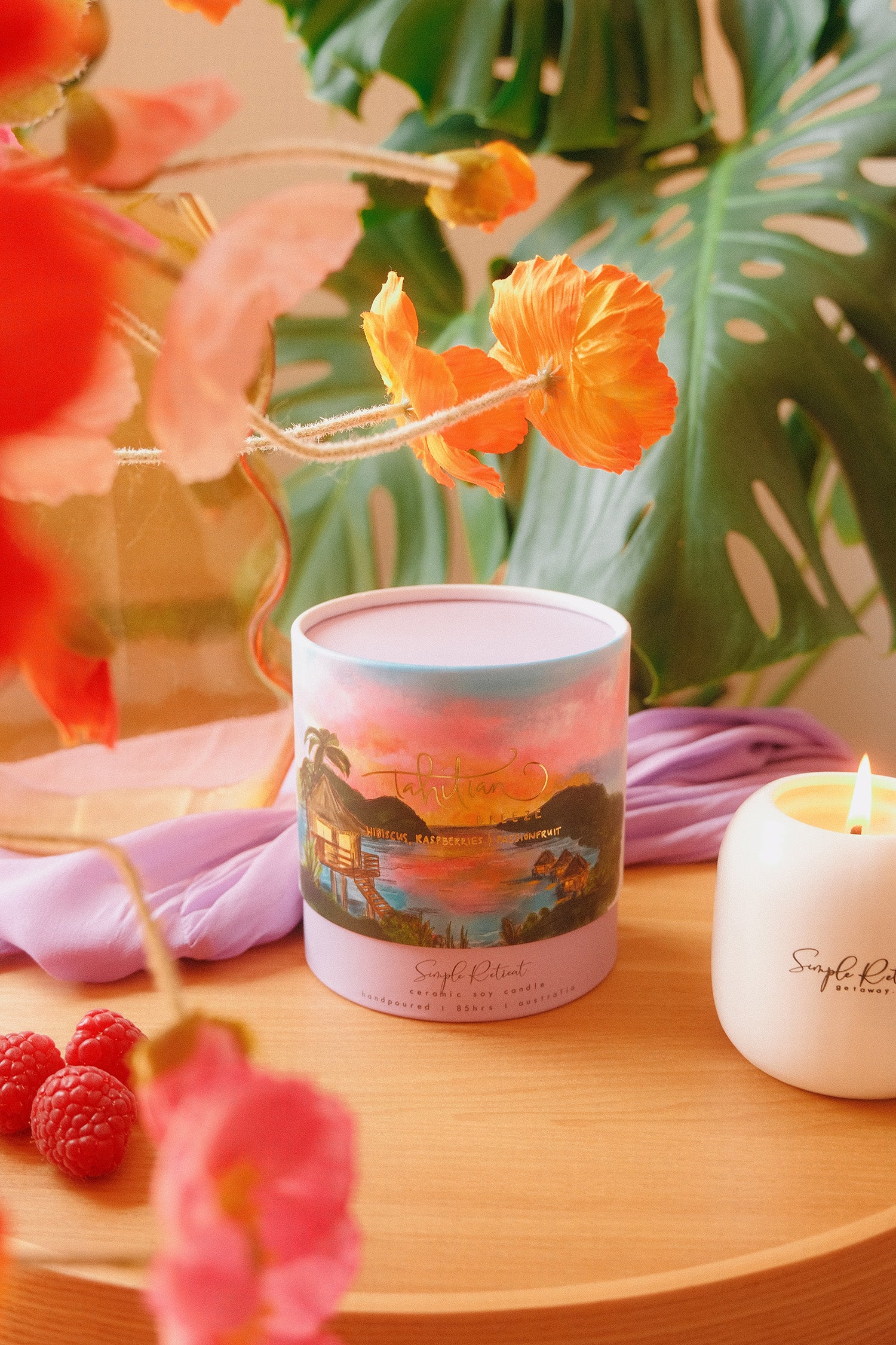 Large Jar | Tahitian Breeze – Hibiscus, Raspberries & Passionfruit