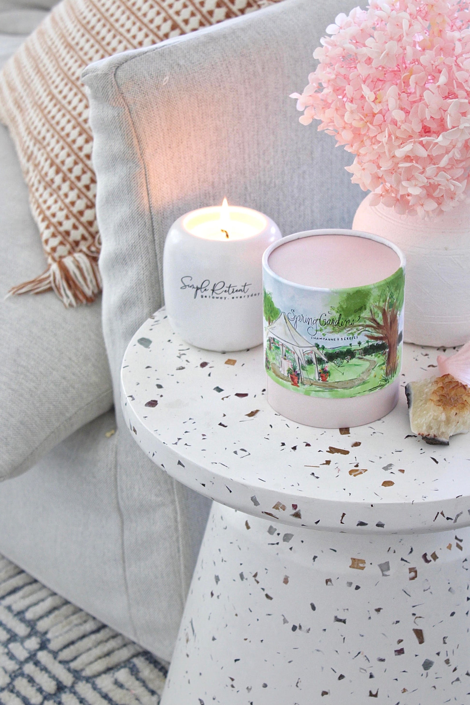 Medium Candle | Spring Gardens - Champagne & Berries
